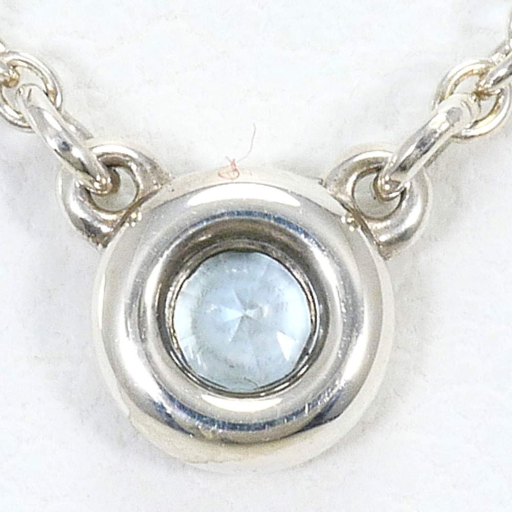 Tiffany & Co. By the Yard Silver Necklace with Aquamarine, Total Weight 1.6g,... - Picture 3 of 6